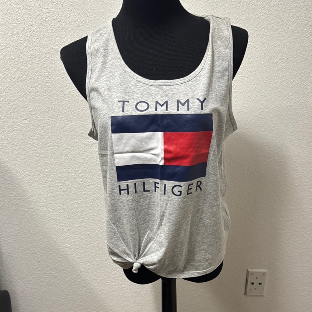 Tommy Hilfiger Light Gray Logo Tank